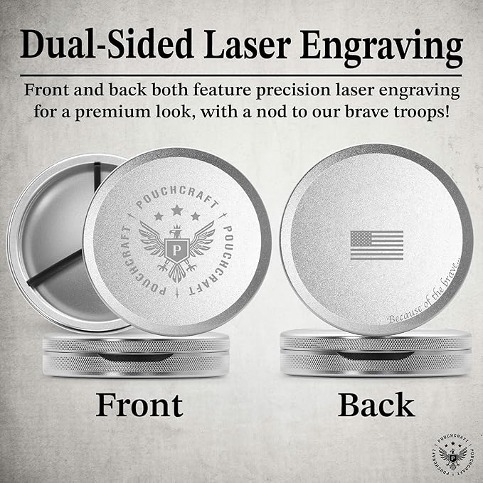 Metal Pouch Can | Metal Container | Slim EDC Pocket Tin | Airtight & - Image 2