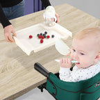 Hook On Chair with Removable Dining Tray, Portable Table High Chair, Folding - Image 5