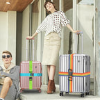 BILIONE 4 Pack Luggage Straps 79" Long Belts Keep Suitcase Secure While - Image 2