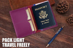 STAR VISTA Albatross Leather Travel Passport Holder, Minimalist Design - Image 5