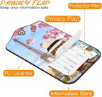 2 Pack Luggage Tag for Suitcase Funny Cat Passport Leather Travel Cruise - Image 3