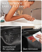 Gifts for Girls, Initial Large Makeup Bag, Personalized Double Layer Cosmetic - Image 7