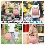 4 in 1 Convertible Diaper Bag Backpack, Waterproof Baby Diaper Bag - Image 3