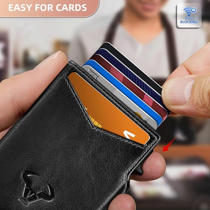 BULLIANT Men Wallet Gift Boxed, Slim Front Pocket Wallet Money Clip Card Holder - Image 5