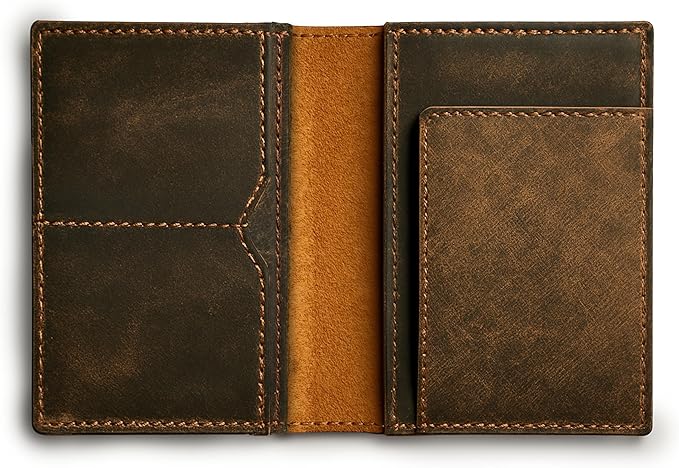 LEATHER VILLAGE Leather Passport Holder Cover – Travel Wallet - Image 4