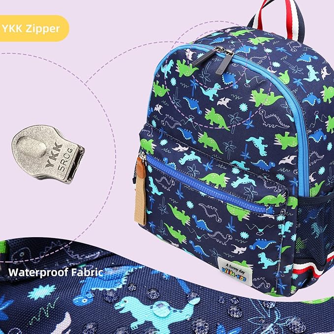 willikiva Cartoon Bus 12 Kindergarten Backpack - Image 6