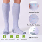 LEVSOX Compression Socks for Pregnant Women 20-30 mmHg Knee High Cute Funny - Image 3