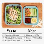 STOJO Collapsible Bento Box, Leak-Proof, Microwave & Dishwasher Safe, Premium - Image 7