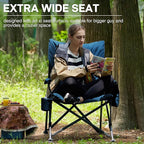 EVER ADVANCED Padded Oversized Folding Camping Chair - Image 6