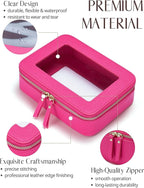Popvibe Clear Makeup Bag Travel Cosmetic Case Transparent Toiletry Bag - Image 2