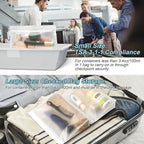 SPLF 4 Pack Leakproof Clear Toiletry bags, TSA Approved Quart Size Zipper Bags - Image 3