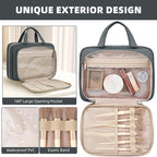 BAGAIL Hanging Toiletry Bag for Women Water-resistant Cosmetic Bag Large - Image 3