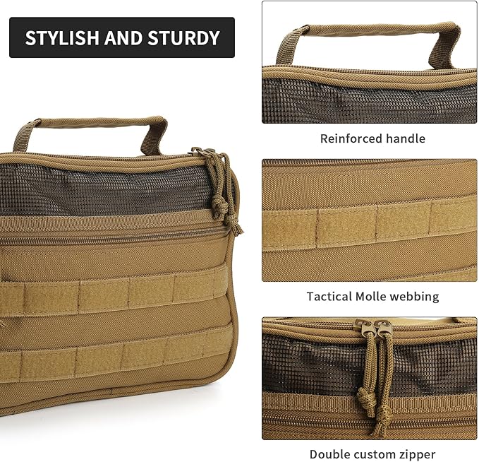 SUNRISING Toiletry Bag for Men Hanging Travel Toiletries Organizer Dopp Kit - Image 5