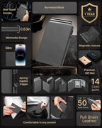 typecase Mens Wallet Card Holder: Pop Up Aluminum Case, Carbon Fiber Leather - Image 2