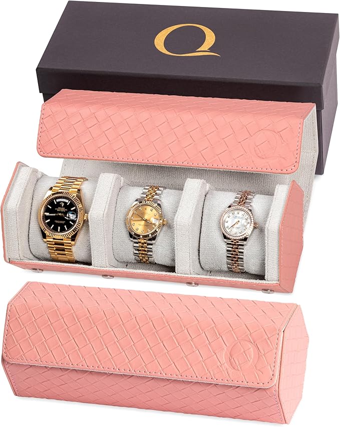Ladies Leather Watch Rolls for Women by QWatch
