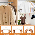 Foldable Travel Hangers, 4 Pack Space-Saving ABS - Image 3