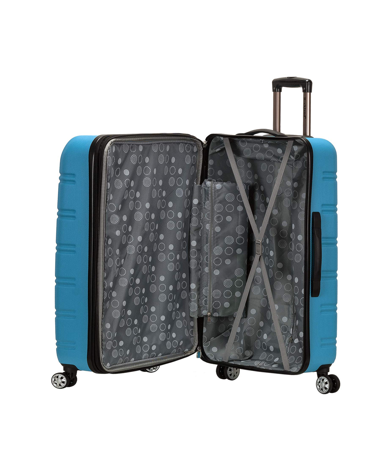 Melbourne Hardside 3 Piece Expandable Spinner Wheel Luggage Set (Turquoise / 3 Piece (20"/24"/28"))