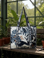 Cotton Quilted Tote Bag for Women – Large Beach & Travel Tote - Image 2
