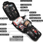 Survival First Aid Kit with Israeli Bandage, Chest Seal, Tactical Military - Image 4