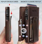 Wallet for Men with Money Clip Coins Pocket ID Window Gift Boxed, Slim Smart - Image 3