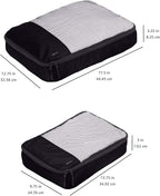 Amazon Basics 4 Piece Packing Travel Organizer Zipper Cubes Set, Medium and - Image 3