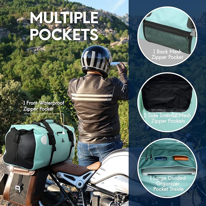 Haimont Waterproof Duffel Bag Roll-top Dry Duffel Bag - Image 4
