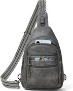 Sling Bag for Women Crossbody Bags Sling Purse Cross Body Backpack Vegan by Leresas