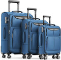 SHOWKOO Luggage Sets 3 Piece Softside Expandable Lightweight Durable Suitcase by SHOWKOO