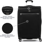 Travelpro Platinum Elite Softside Expandable Checked Luggage, 8 Wheel Spinner - Image 3