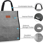 Lunch Bags for Women Insulated Reusable Lunch Tote - Image 3