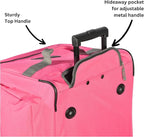 Olympia U.S.A. 22 inch Carry On 8 Pockets Wheeled Rolling Duffel Bag Water - Image 4