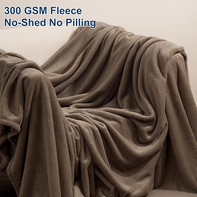 PHF Ultra Soft Fleece Blanket King Size, No Shed No Pilling Luxury Plush Cozy - Image 3