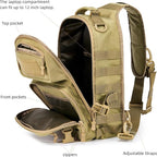 15L Tactical Crossbody Sling Bag | Everyday One Shoulder Backpack Fit 12 Inch - Image 6