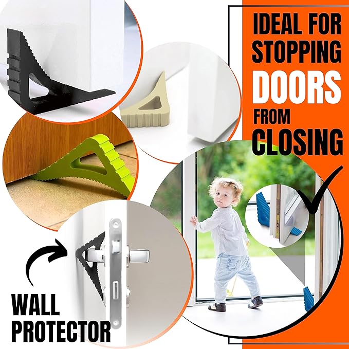 Door Stopper & Window Stopper, Rubber Door Stop Flexible, Door Wedge Stopper - Image 3