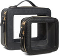 Travel Clear Makeup Bag Set, TSA Approved Cosmetic Bag Case by FFpaw