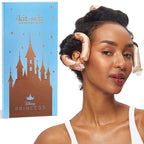 Disney & Kitsch Satin Heatless Curling Rod - Hair Curler Set, Heatless Curls Overnight, Hair Rollers for Soft Curls & Frizz-Free Styling, No Heat Curlers To Sleep in - 6pcs, Disney Princess