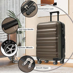 Merax Luggage Set 6 Piece, Hardshell ABS Suitcases - Image 8