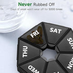 Gelibo, Weekly Pill Organizer, 2 Pack Portable Travel Pill Box Dispenser - Image 4