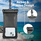 NEPHI IPX8 Floating Waterproof Phone Pouch 2 Pack-Up to 8.0"，Floating Phone Case - Image 4