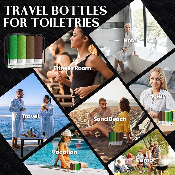 Travel Bottles for Toiletries, TSA Approved Silicone Travel Size Containers for - Image 7