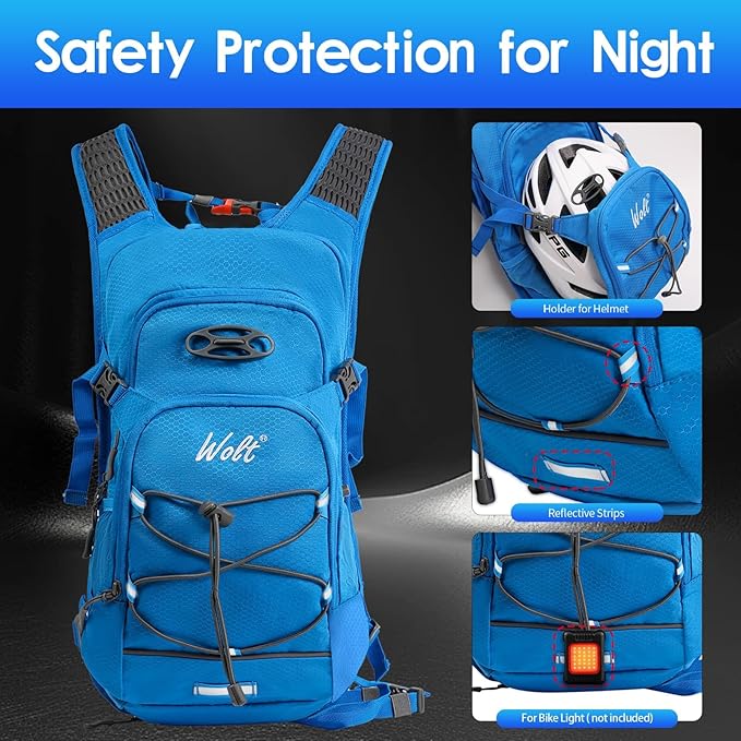 WOLT Hydration Backpack 18L Hiking Water Backpack - Image 4