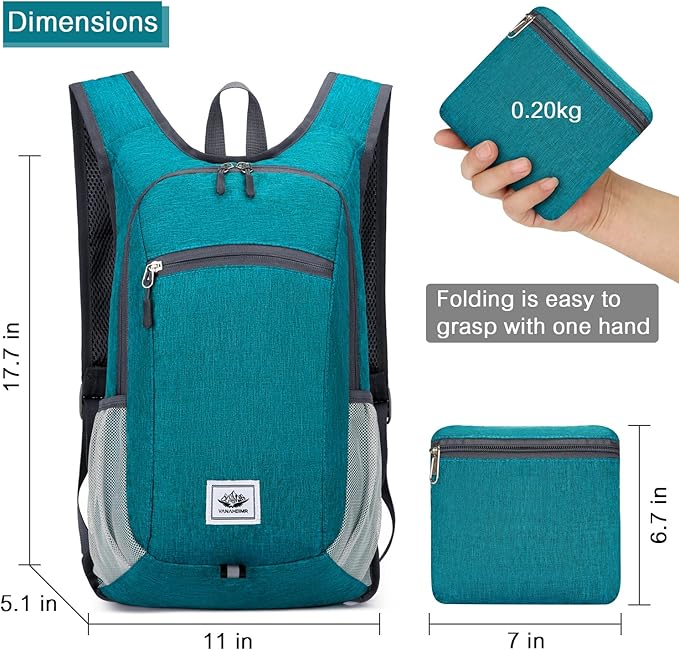 Esup 15L Lightweight Foldable Hiking Backpack - Image 2