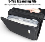 SUNEE Zippered Binder Bag with Handle, 2-Inch 3-Ring O-Ring, 500-Sheet Capacity - Image 2