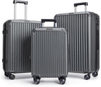 LIGHT FLIGHT Luggage Sets, Durable Hard Shell 3 Piece Set Suitcase by LIGHTFLIGHT
