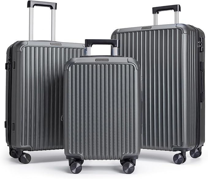 LIGHT FLIGHT Luggage Sets, Durable Hard Shell 3 Piece Set Suitcase by LIGHTFLIGHT