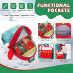 SUN EIGHT Kids Christmas Backpack – Glow in the Dark Santa & Reindeer Design - Image 6