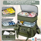 Weitars Tactical Lunch Box, Insulated Lunch Box, Large Expandable Heavy Duty - Image 3
