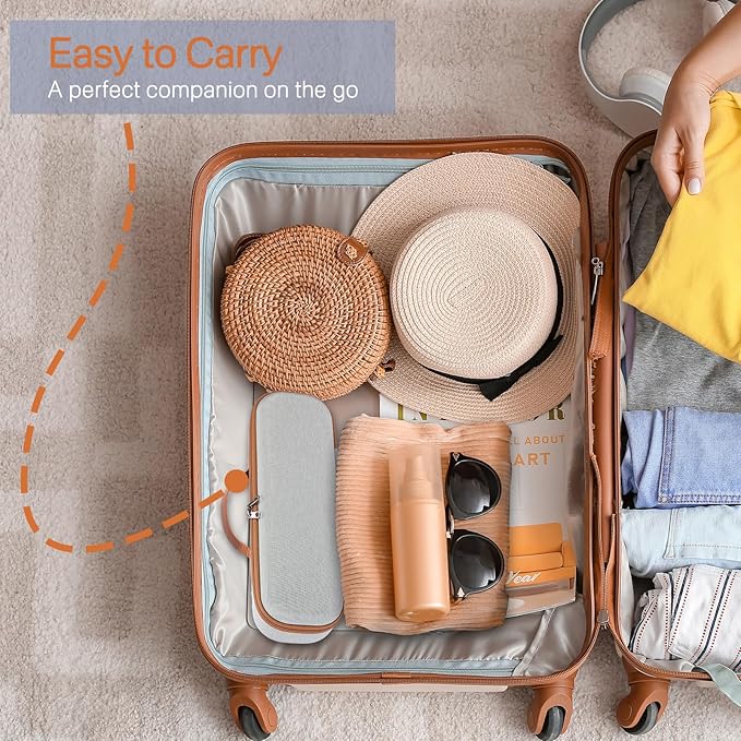 RAIACE Hard Storage Case Compatible with Dyson Airstrait Straightener, Travel Carrying Bag. (case only). - Gray