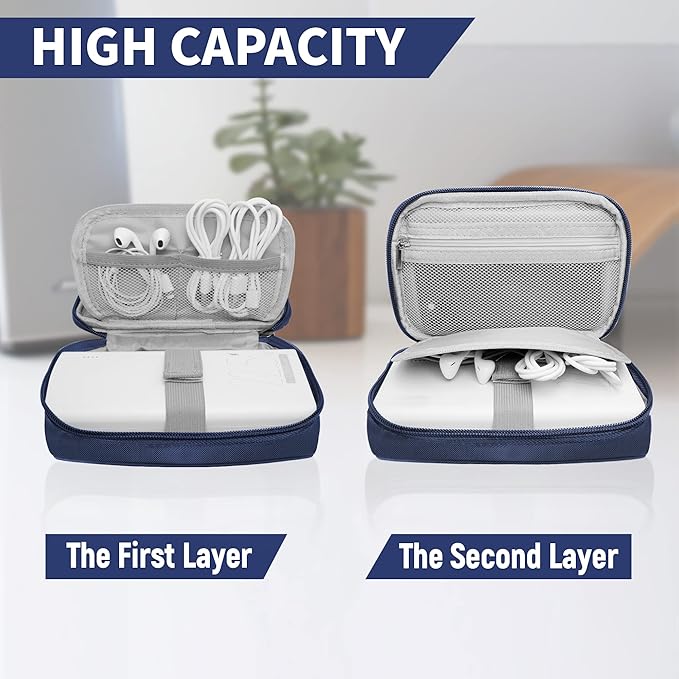 Travel Cable Organizer Bag Pouch Electronic Accessories Carry Case Portable - Image 3