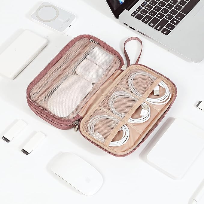 NISHEL Travel Cord Organizer Case, Double Layers Tech Electronic Bag, Essentials - Image 7